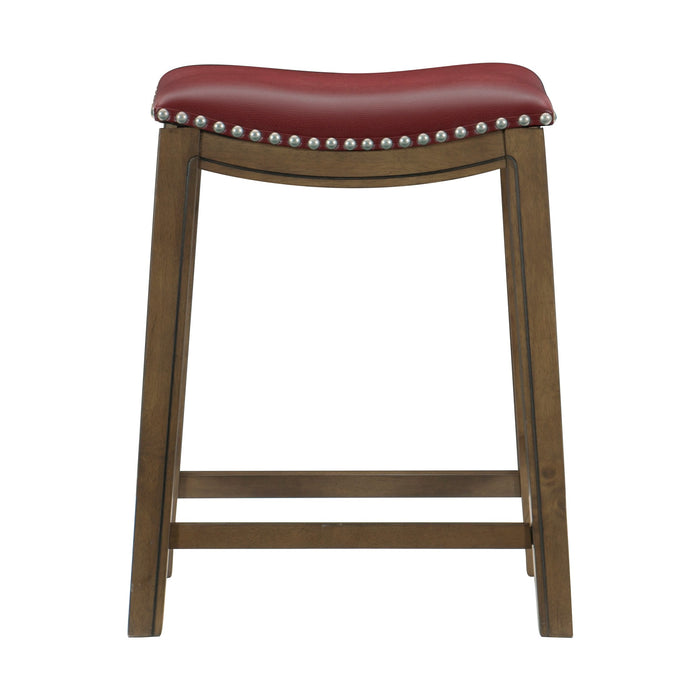 Ordway 24 Counter Height Stool, Red in Red/Brown - 5682RED-24 image