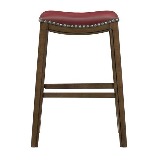 Ordway 29 Pub Height Stool, Red in Red/Brown - 5682RED-29 image