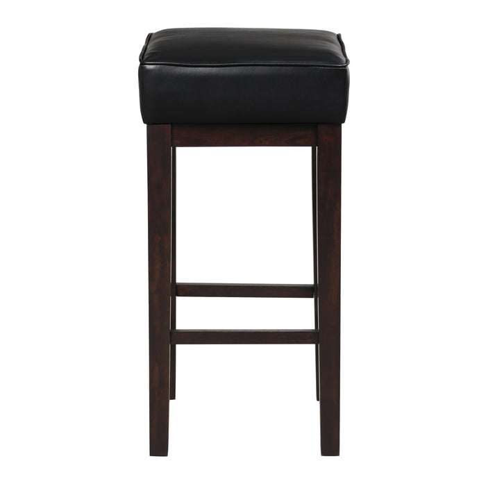 Pittsville Pub Height Stool in Black/Espresso - 5684BK-29