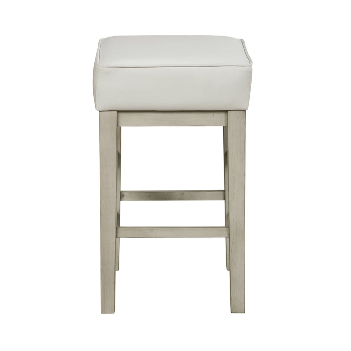 Pittsville Counter Height Stool in White/Beige - 5684WH-24