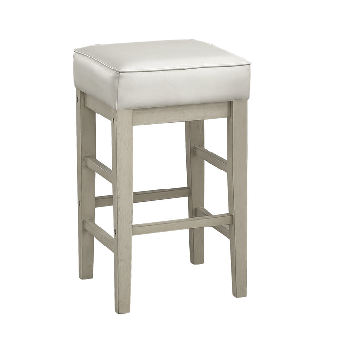 Pittsville Counter Height Stool in White/Beige - 5684WH-24 image