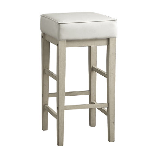 Pittsville Pub Height Stool in White/Beige - 5684WH-29 image