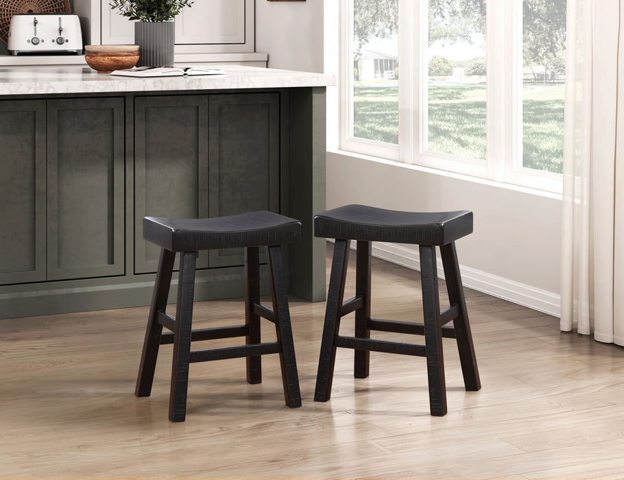 Caspian COUNTER HEIGHT STOOL in Black - 5687BLK-24