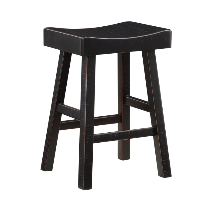 Caspian COUNTER HEIGHT STOOL in Black - 5687BLK-24