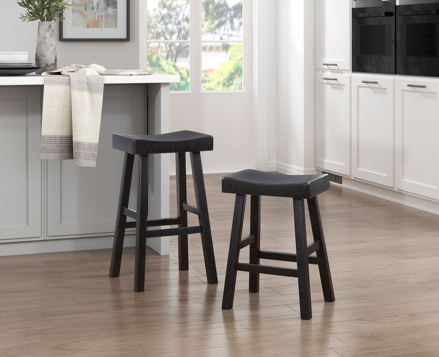 Caspian PUB HEIGHT STOOL in Black - 5687BLK-29