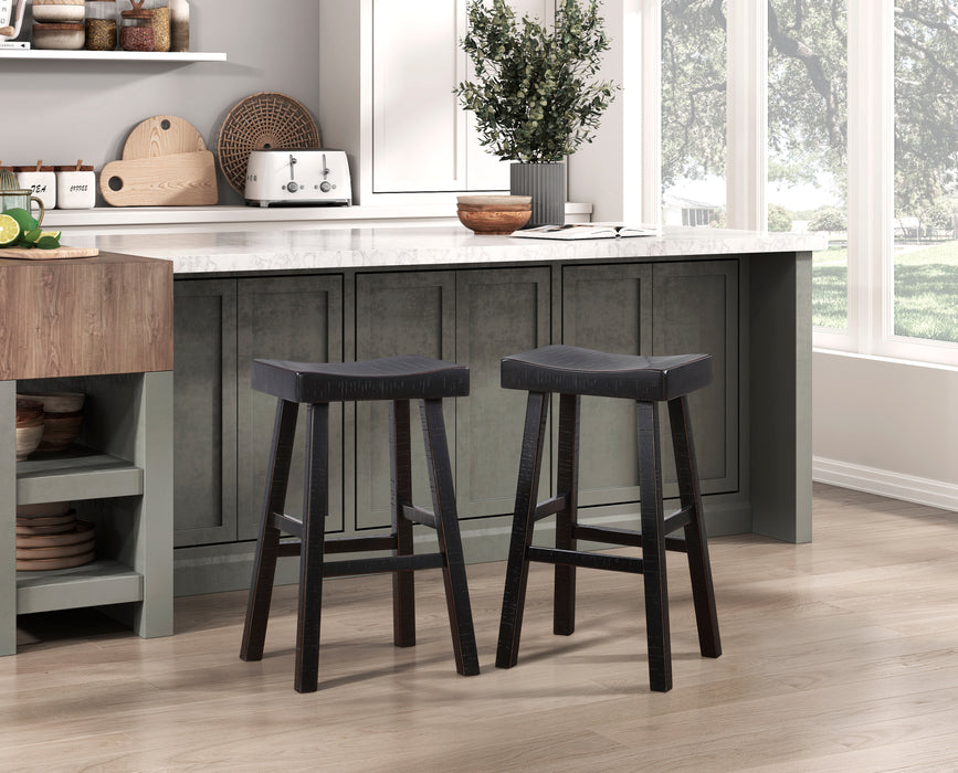 Caspian PUB HEIGHT STOOL in Black - 5687BLK-29