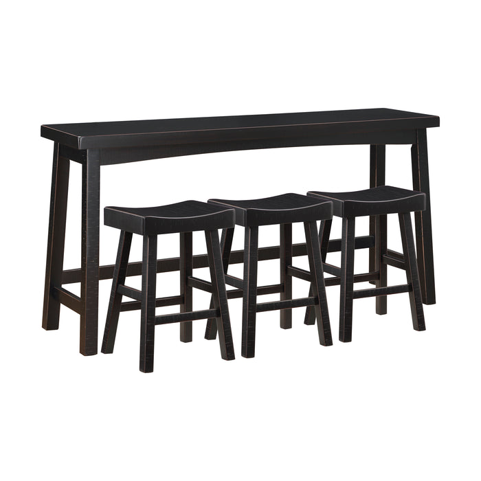 Caspian 4-Piece Pack Counter Height Set in Black - 5687BLK-364P image