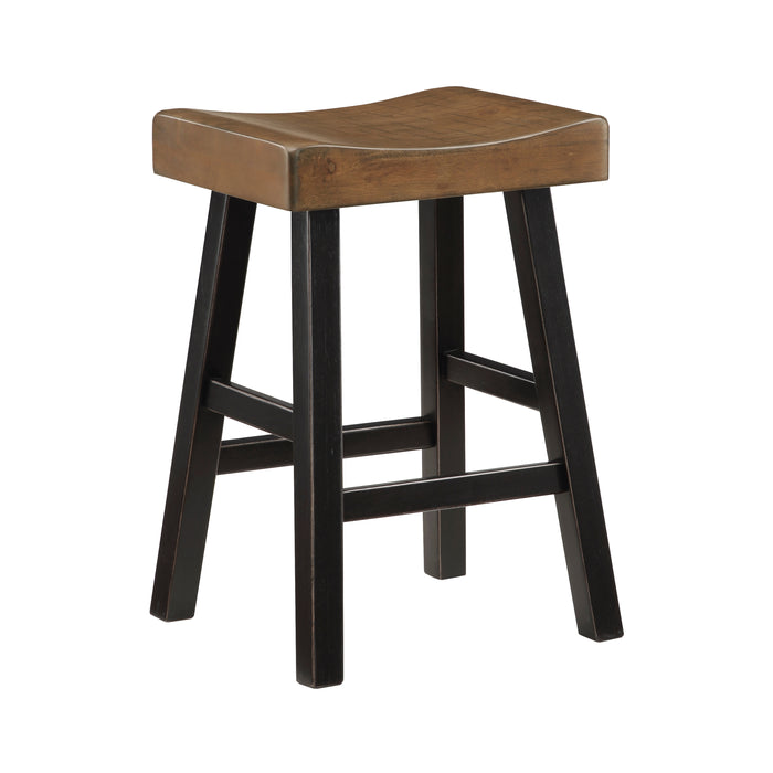 Caspian COUNTER HEIGHT STOOL in Black/Brown - 5687BTT-24