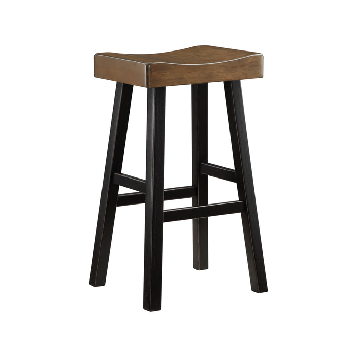 Caspian PUB HEIGHT STOOL in Black/Brown - 5687BTT-29