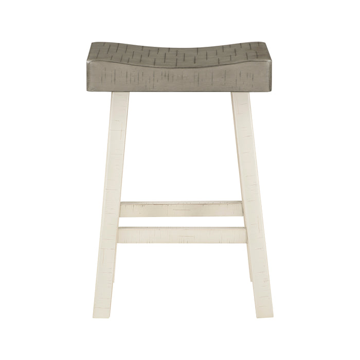 Caspian COUNTER HEIGHT STOOL in Brown/White - 5687WTT-24 image