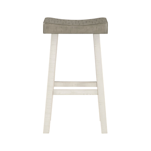 Caspian PUB HEIGHT STOOL in Brown/White - 5687WTT-29 image