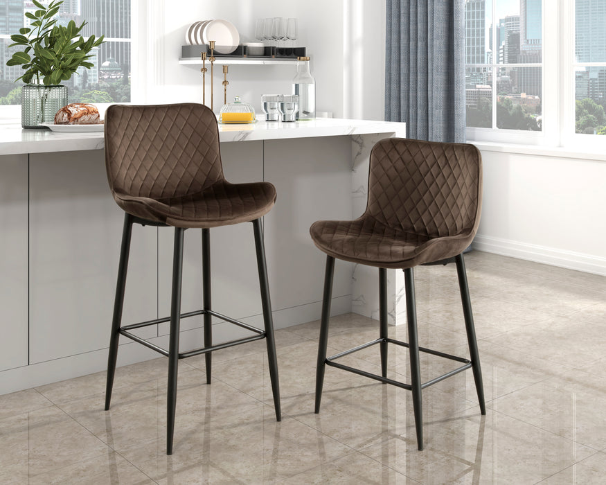 Nya Counter Height Chair in Black/Brown - 5695BRW-24