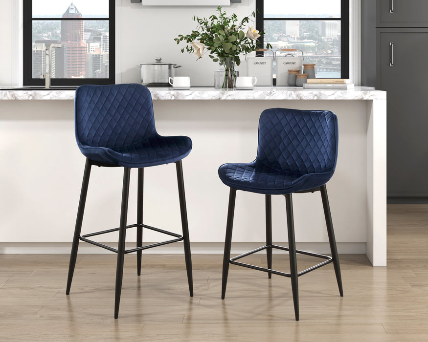 Nya Counter Height Chair in Black/Blue - 5695DBU-24