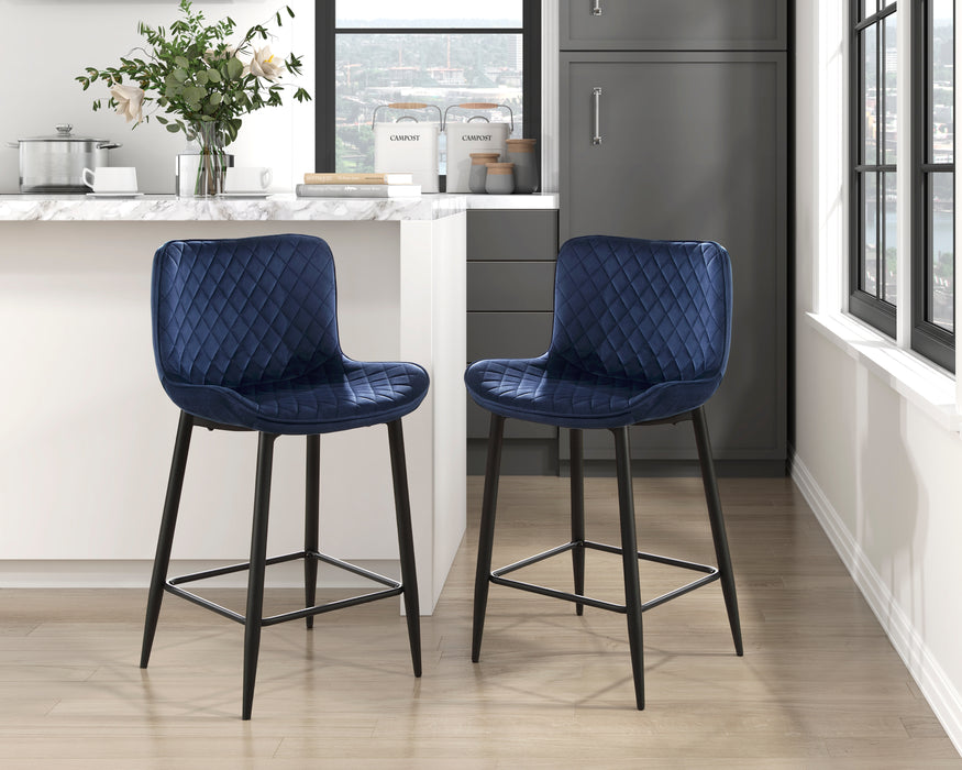 Nya Counter Height Chair in Black/Blue - 5695DBU-24