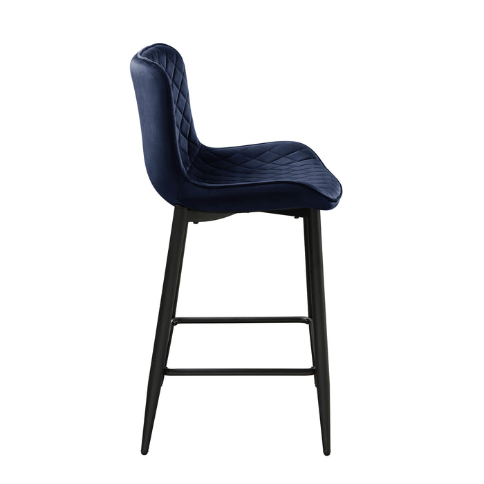 Nya Counter Height Chair in Black/Blue - 5695DBU-24