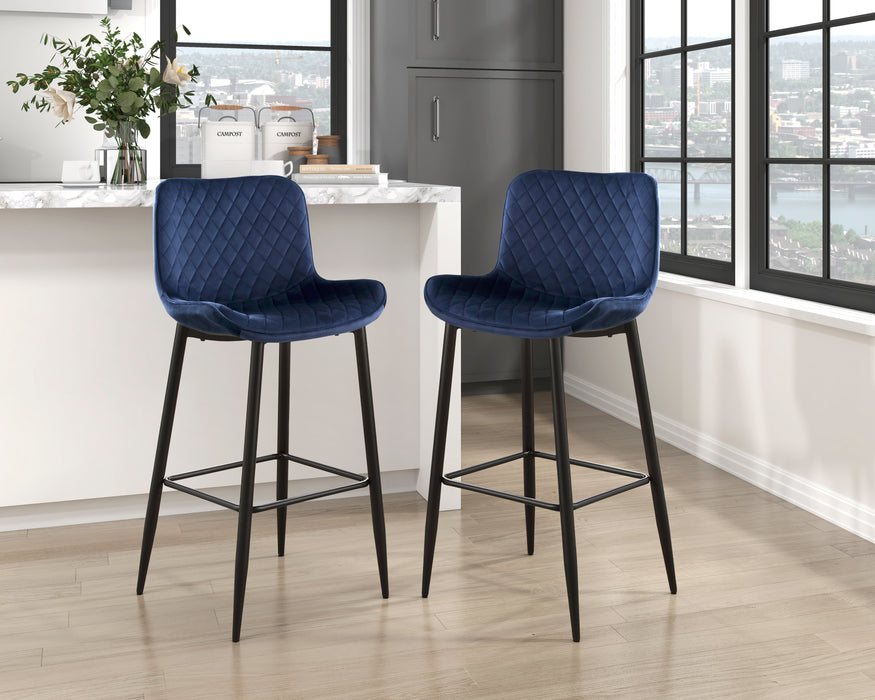 Nya Pub Height Chair in Black/Blue - 5695DBU-29