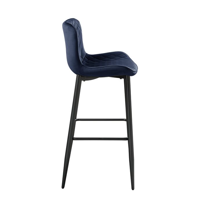 Nya Pub Height Chair in Black/Blue - 5695DBU-29