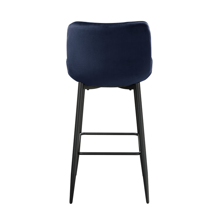 Nya Pub Height Chair in Black/Blue - 5695DBU-29