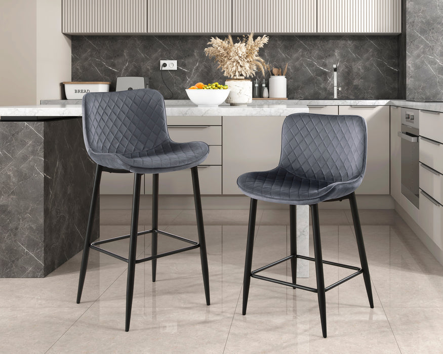 Nya Pub Height Chair in Black/Gray - 5695DGY-29