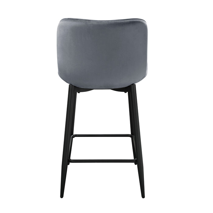 Nya Counter Height Chair in Black/Gray - 5695DGY-24