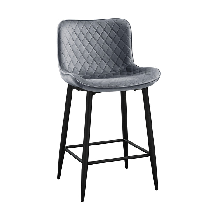 Nya Counter Height Chair in Black/Gray - 5695DGY-24