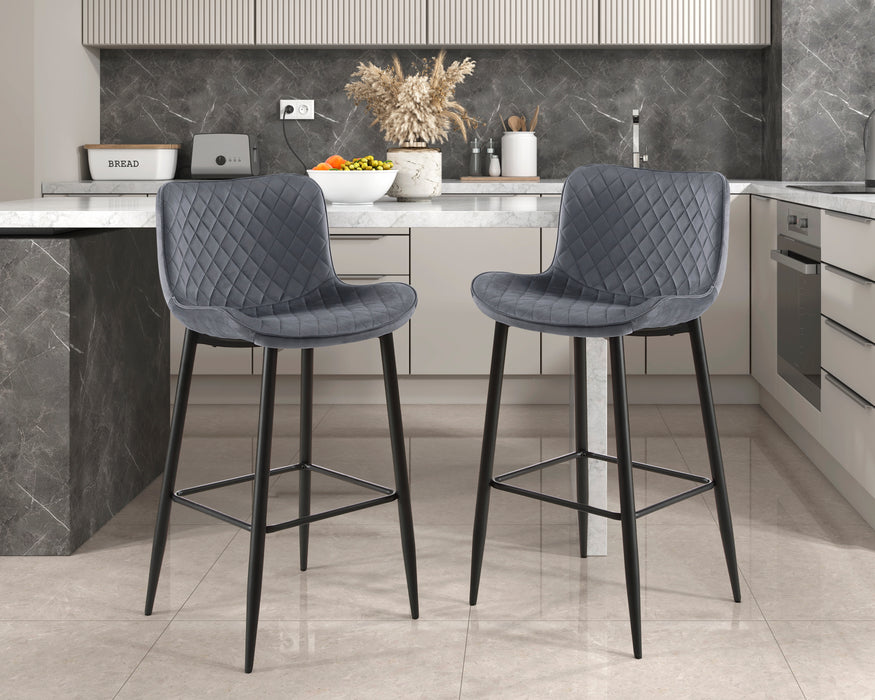 Nya Pub Height Chair in Black/Gray - 5695DGY-29