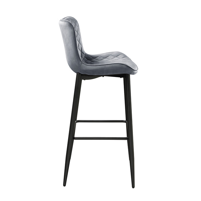 Nya Pub Height Chair in Black/Gray - 5695DGY-29