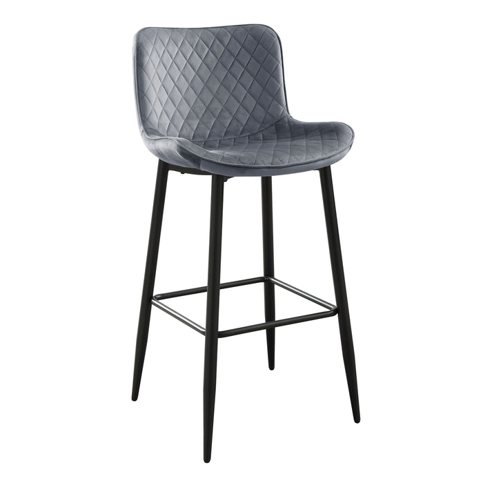 Nya Pub Height Chair in Black/Gray - 5695DGY-29