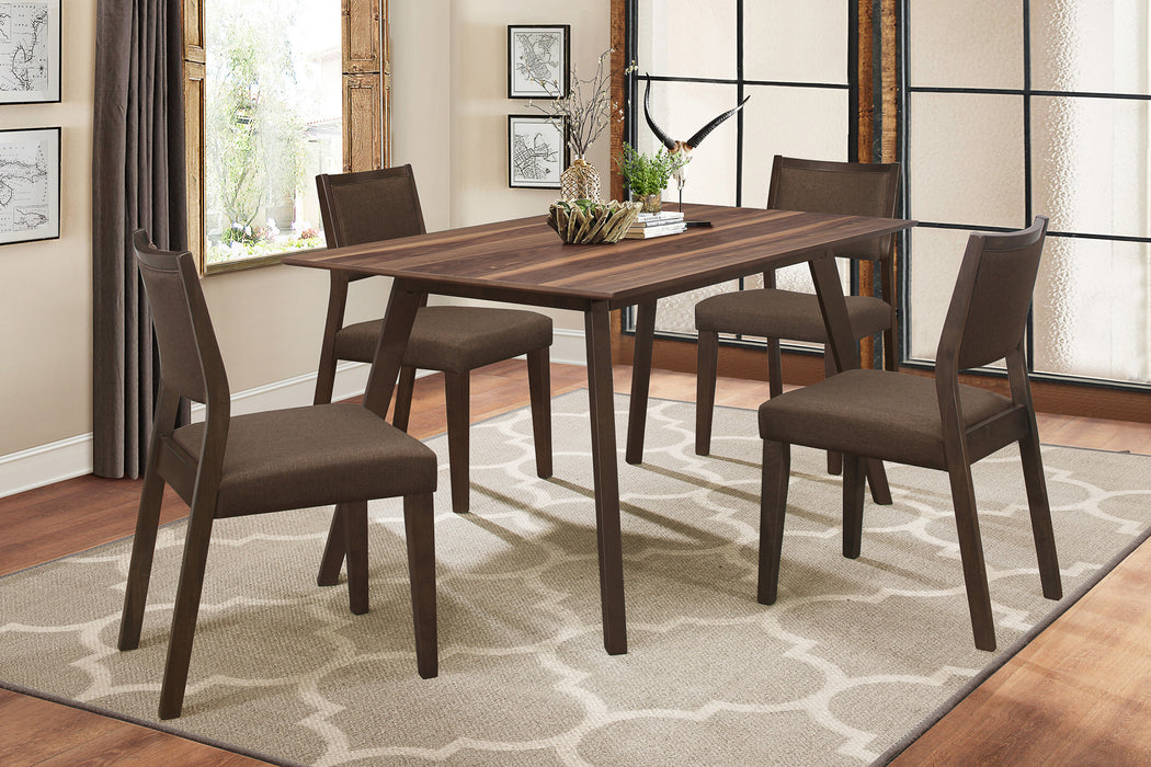 Steer DINING TABLE in Brown/Walnut/Natural - 5701