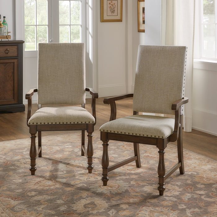 Stonington Arm Chair in Brown/Gray - 5703A