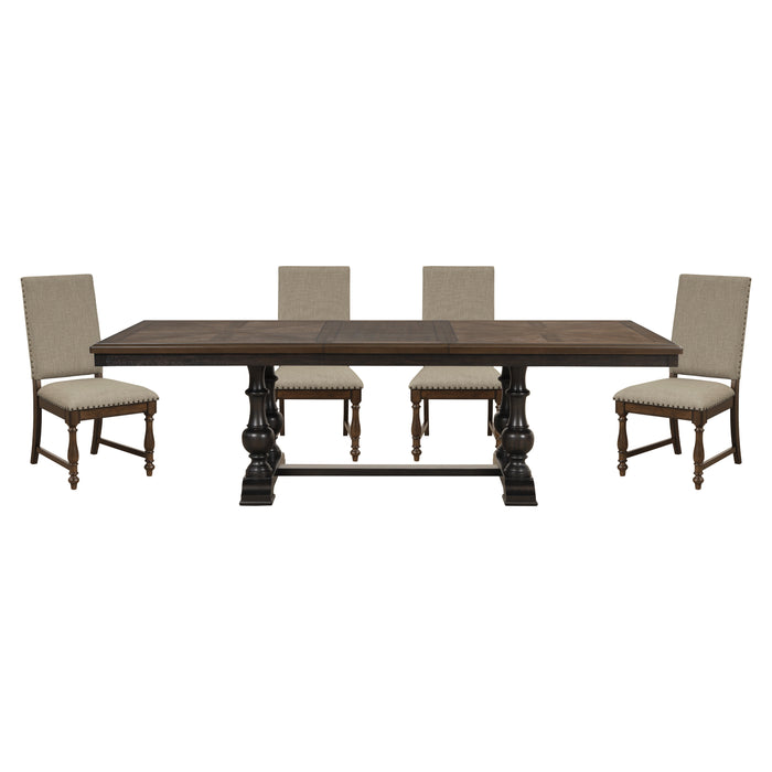 Stonington 5pc Set (TB+4S) in Brown/Gray - 5703-104*5 image