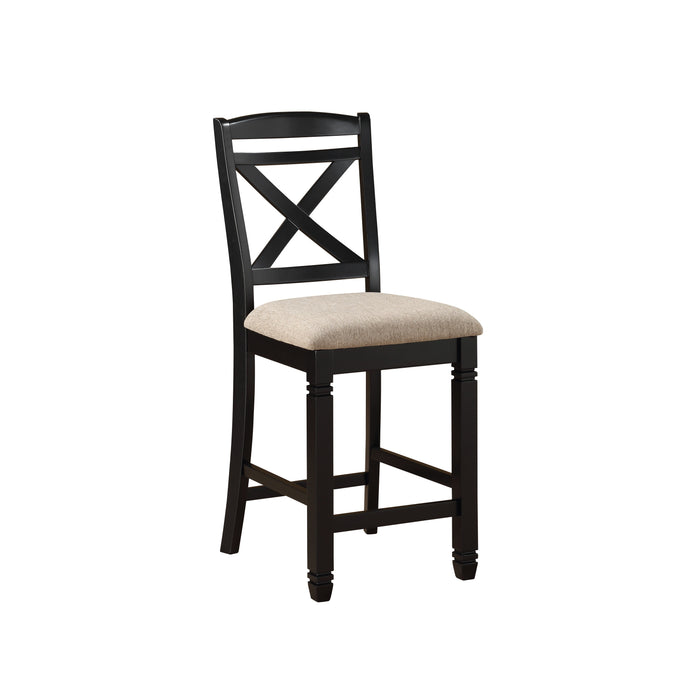 Baywater Counter Height Chair in Black/Beige - 5705BK-24