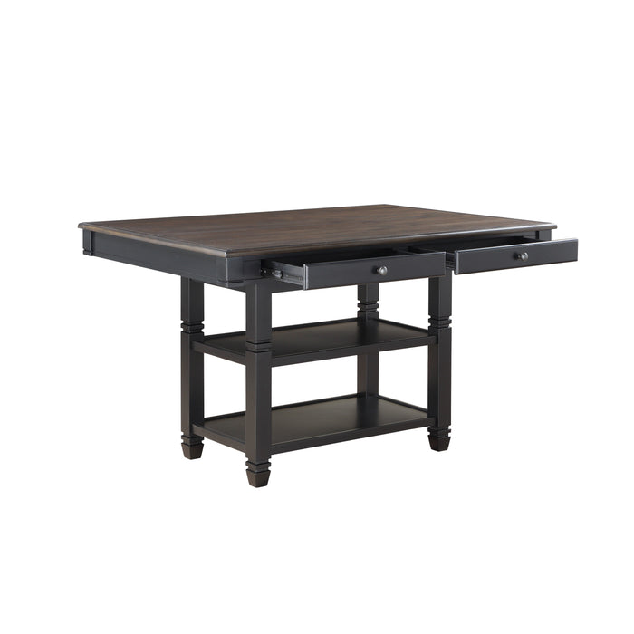 Baywater Counter Height Table in Black/Natural - 5705BK-36