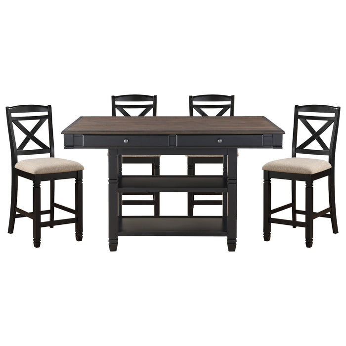 Baywater 5pc Set (TB+4S) in Natural/Black/Beige - 5705BK-36*5 image