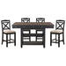 Baywater 5pc Set (TB+4S) in Natural/Black/Beige - 5705BK-36*5 image