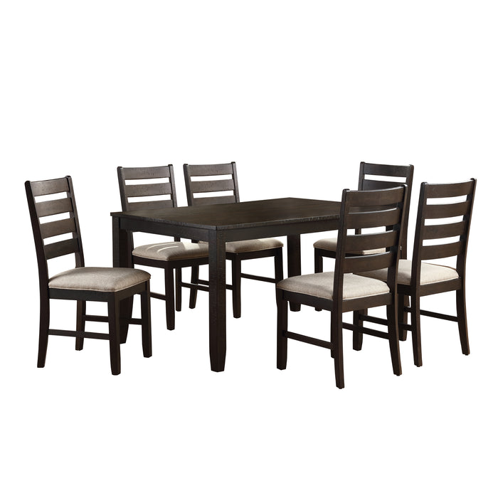 Blair Farm 7-Piece Pack Dinette Set in Brown/Beige - 5709 image