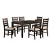 Blair Farm 7-Piece Pack Dinette Set in Brown/Beige - 5709 image