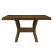 Darla Dining Table w/18" Butterfly Leaf, Mindy Veneer in Brown - 5712-54* image