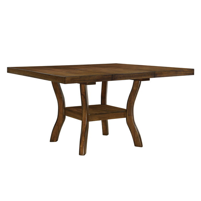 Darla Dining Table w/18" Butterfly Leaf, Mindy Veneer in Brown - 5712-54*