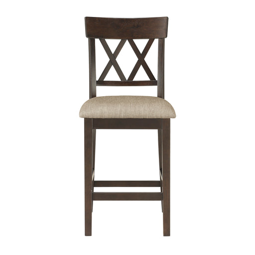 Balin Counter Height Chair, Double X Back in Brown - 5716-24S2 image