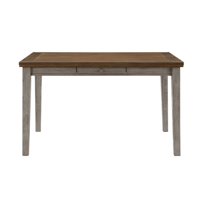 Tigard Counter Height Table in Cherry/Gray - 5761GY-36 image