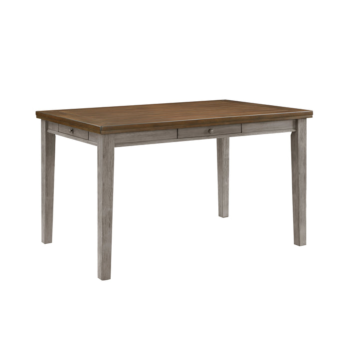 Tigard Counter Height Table in Cherry/Gray - 5761GY-36