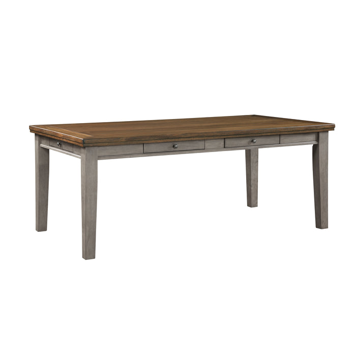 Tigard Dining Table in Cherry/Gray - 5761GY-78