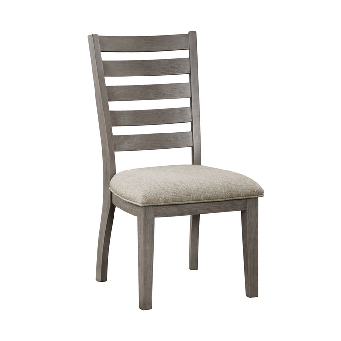 Tigard Side Chair in Cherry/Gray/Beige - 5761GYS