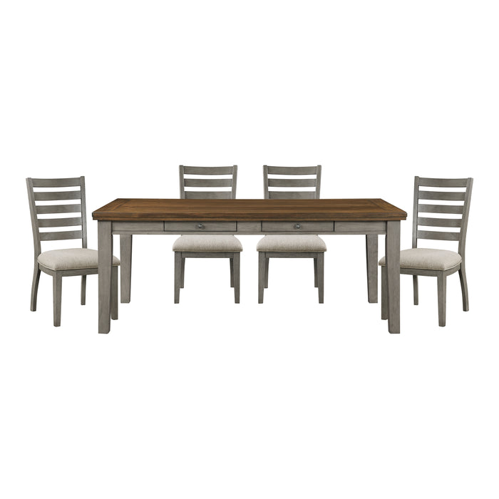 Tigard 5pc Set (TB+4S) in Beige/Cherry/Gray - 5761GY-78*5 image