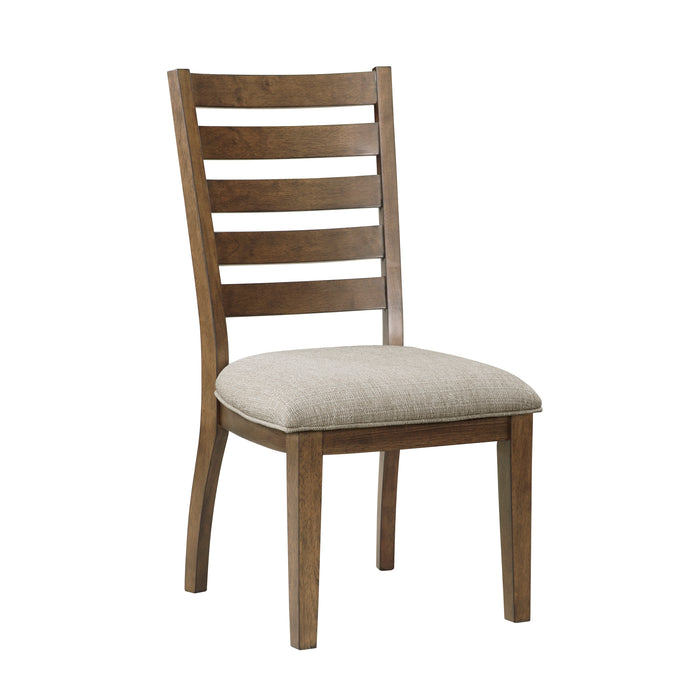 Tigard Side Chair in Cherry/Beige - 5761S