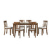 Prineville 7-Piece Pack Dinette Set in Cherry/Beige - 5762 image