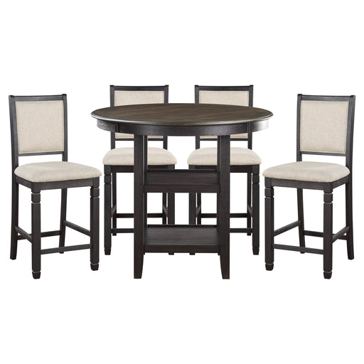 Asher 5pc Set (TB+4S) in Black/Brown/Beige - 5800BK-36*5 image