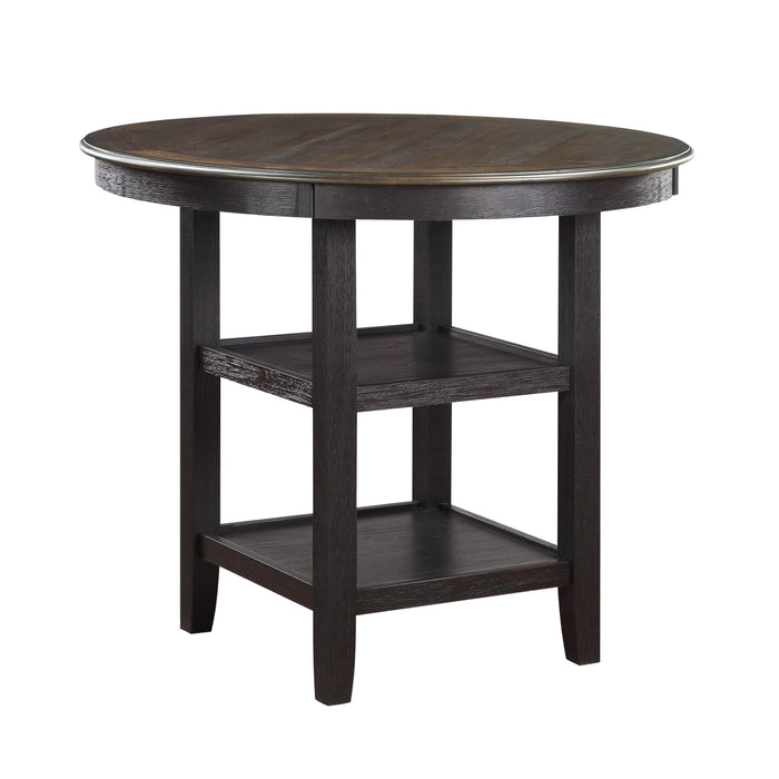 Asher Counter Height Table in Black/Brown - 5800BK-36