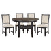 Asher 5pc Set (TB+4S) in Black/Beige/Brown - 5800BK-48RD*5 image